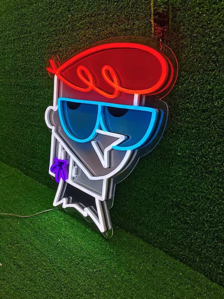 Dexter Neon Led Light Sign Art Decor For Children's Rooms