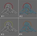 Mount Everest Neon Led Light Sign Art Decor 50*60‎