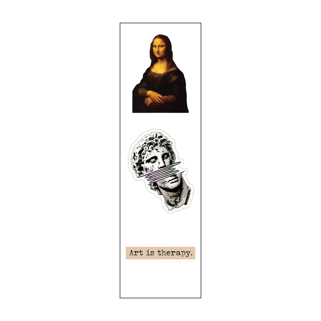 Art Lovers Vinyl Sticker Pack Reusable &amp; Waterproof