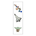 Space Lovers Vinyl Sticker Pack Reusable &amp; Waterproof