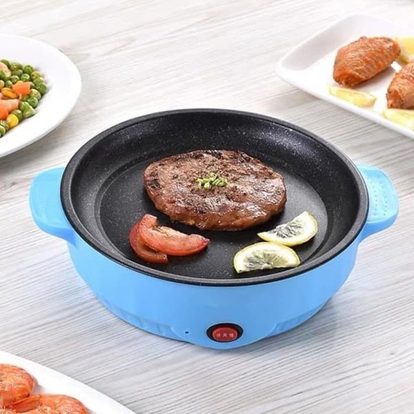 طاسة وجريل كهربائي غير لاصق بقاعدة تبريد لقلي البيض وتسوية شرائح اللحم وعمل بان كيك