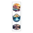Adventure Lovers Vinyl Sticker Pack Reusable &amp; Waterproof