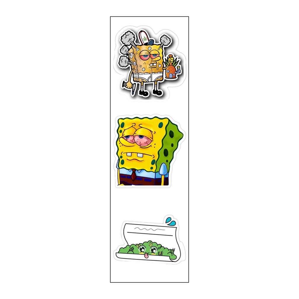 SpongeBob SquarePants Vinyl Sticker Pack Reusable &amp; Waterproof