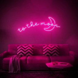 [HH00005821] To The Moon Neon Led Light Sign Art Decor