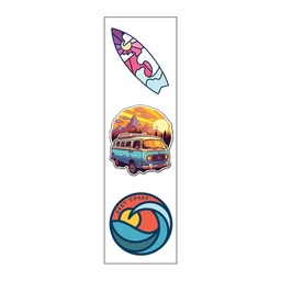 [HH00006889] East Coast Vinyl Sticker Pack Reusable &amp; Waterproof