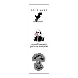 [HH00007046] Stop Making Drama , You’re Not Shakespeare Vinyl Sticker Pack Reusable &amp; Waterproof