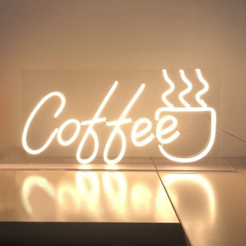 Warm Coffee Neon Led Light Sign Art Decor