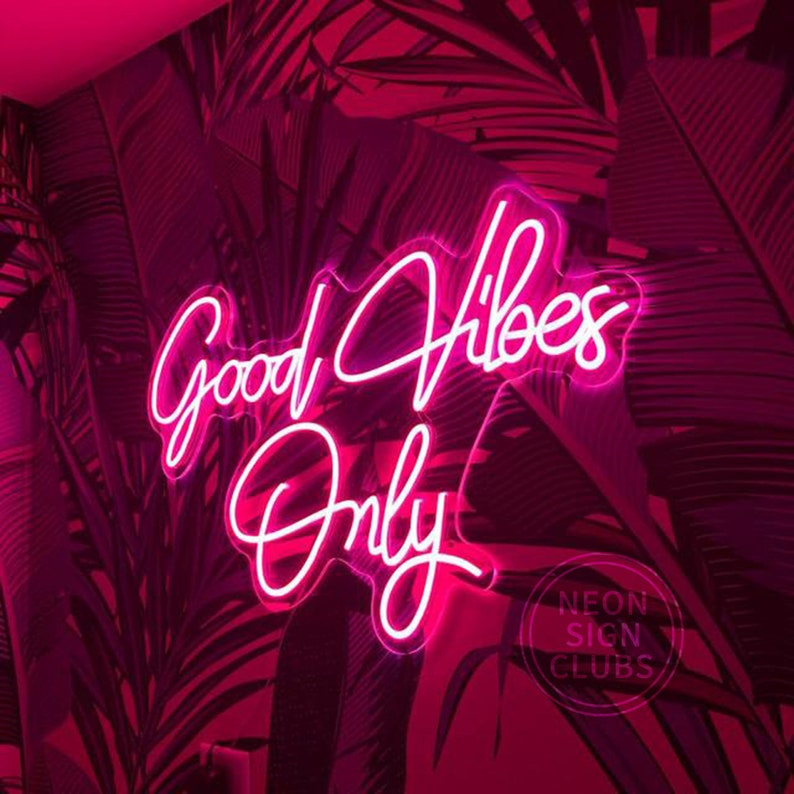 Good Vibes Only Neon Led Light Sign Art Decor