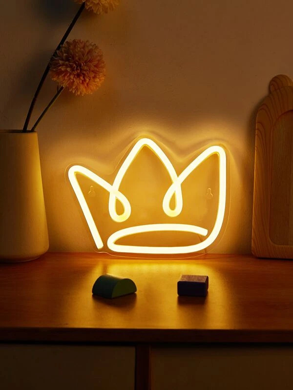 Crown Neon Led Light Sign Art Decor