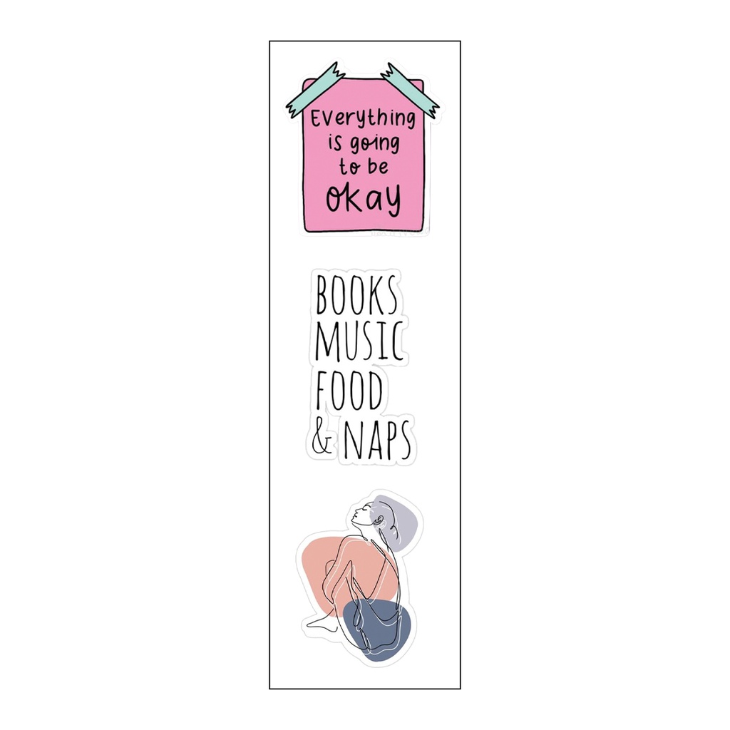 Everything Is Going To Be Okay Vinyl Sticker Pack Reusable &amp; Waterproof