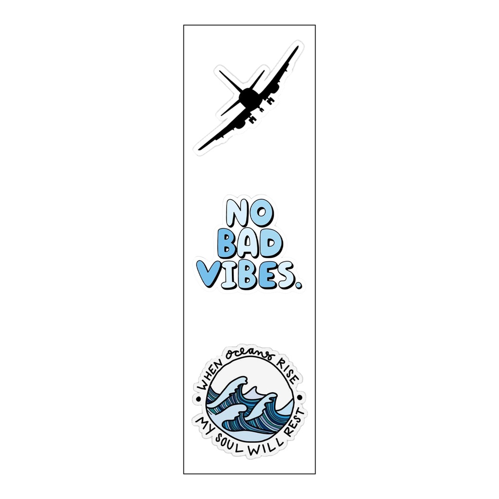 Travel Lovers Vinyl Sticker Pack Reusable &amp; Waterproof