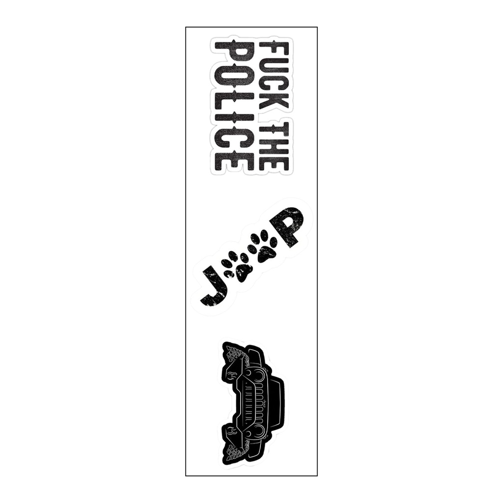 Car Lovers Vinyl Sticker Pack Reusable &amp; Waterproof