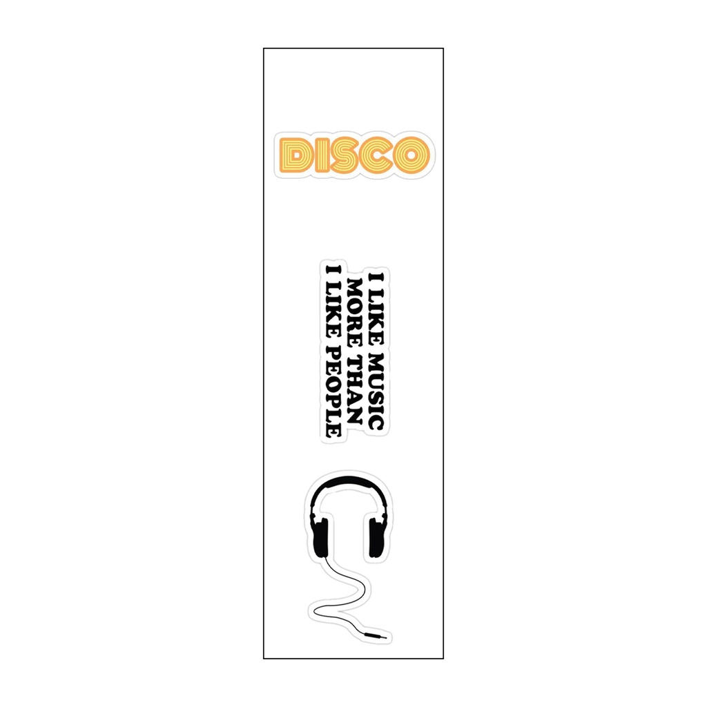 Disco Vinyl Sticker Pack Reusable &amp; Waterproof