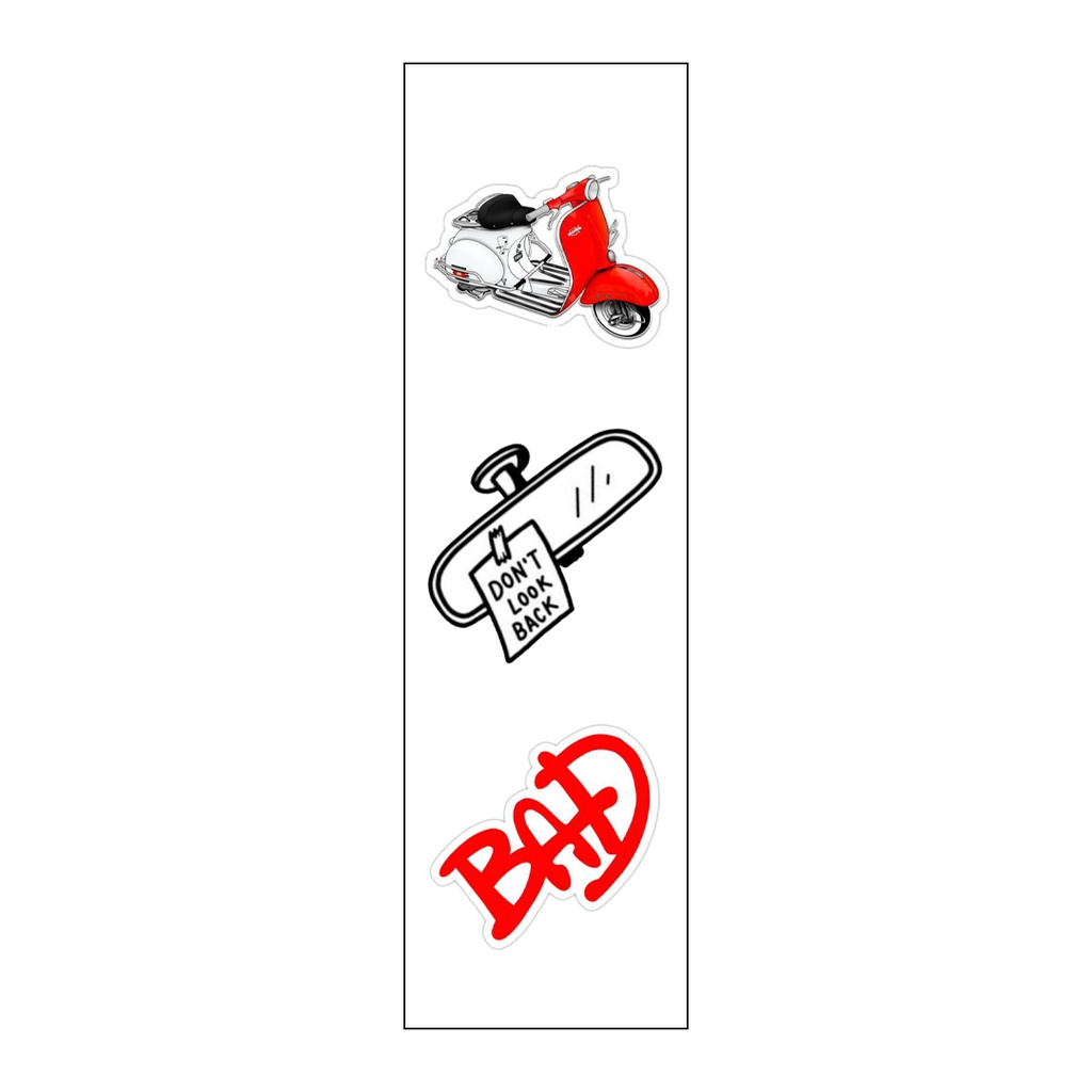 Wasted Vinyl Sticker Pack Reusable &amp; Waterproof
