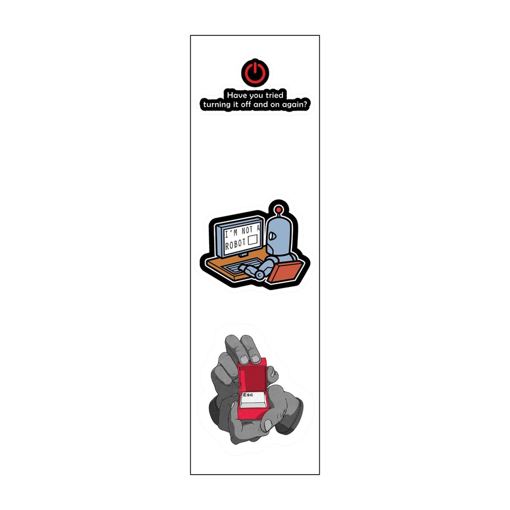 Geniuses Vinyl Sticker Pack Reusable &amp; Waterproof