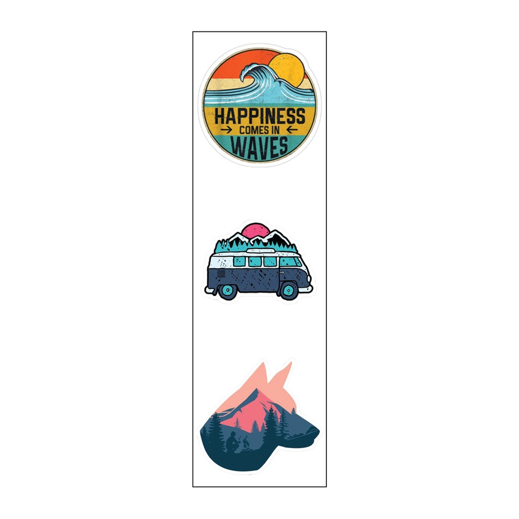 Summer Vibes Vinyl Sticker Pack Reusable &amp; Waterproof