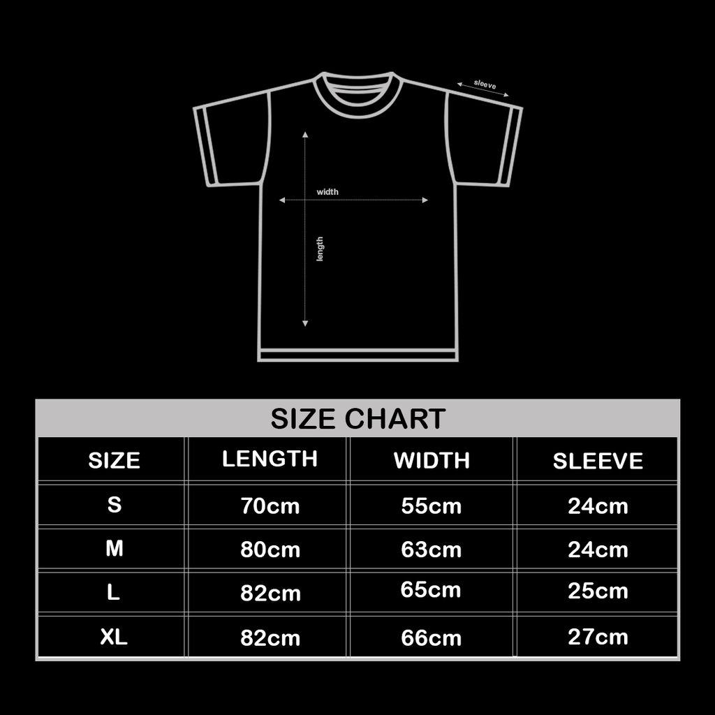 Skelton Heart Oversize T-shirt- Black