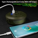 USB كشاف ليد 2*1 بسلسة اضاءة قابلة للسحب مع 8 اضاءات مختلفة