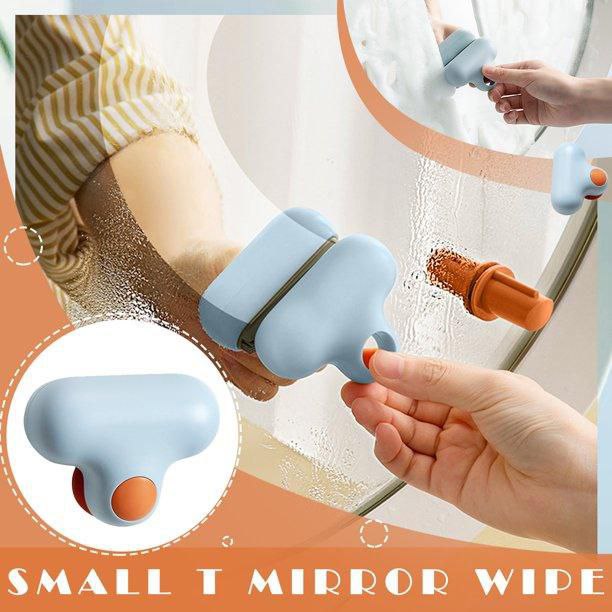 عرض 2 مساحة مرأة الحمام تلصق على الزجاج سهلة الأستخدام والتنظيف