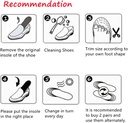 نعل داخلي لزيادة الطول ب 4 طبقات قابلة للتعديل مزود بوسادة هوائية للكعب
