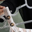 طقم شماعات أكريليك شفافة بتصميم بابلز 6 قطع لتنظيم الملابس داخل الدولاب
