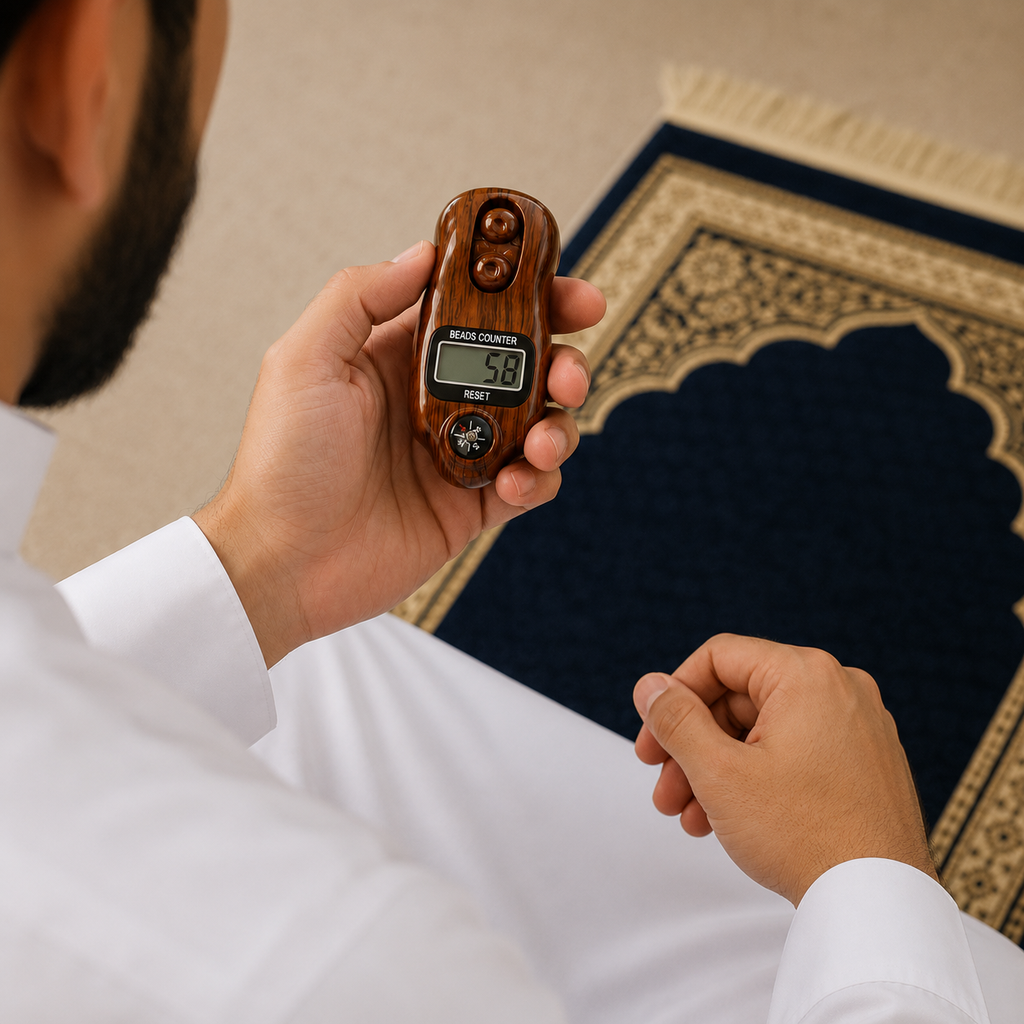 سبحة ديجيتال بشاشة ليد بعداد رقمي للتسبيح والذكر
