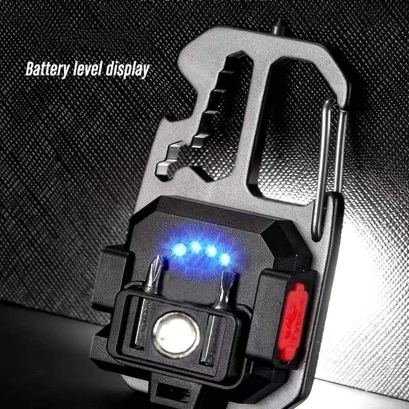 كشاف ميدالية ليد محمول للجيب ب 6 أوضاع إضاءة قابل لإعادة الشحن