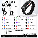 سوار TREKO ONE الذكي بدون شاشة لمتابعة الصحة واللياقة البدنية مع بلوتوث وتطبيق G band