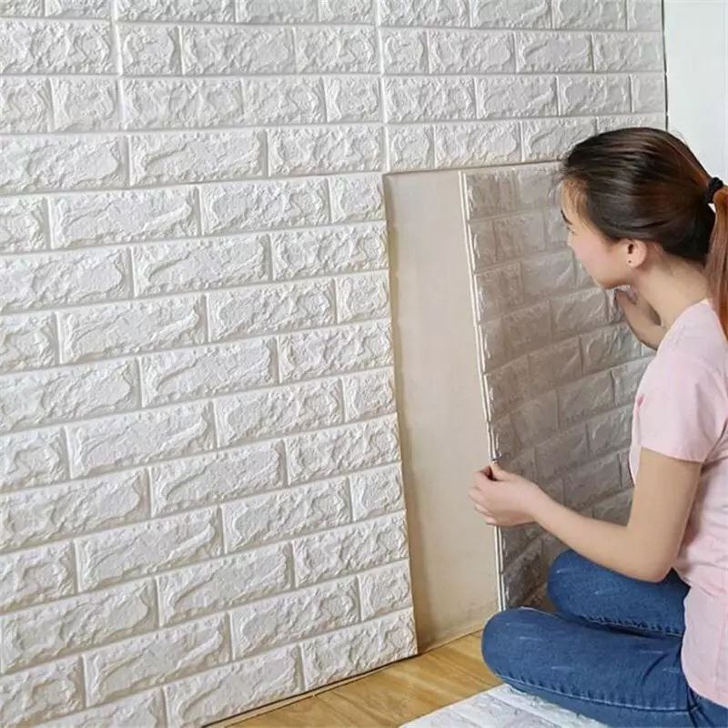 ورق الحائط اللاصق 3D ورق حائط بلصق ذاتي سهل الاستخدام