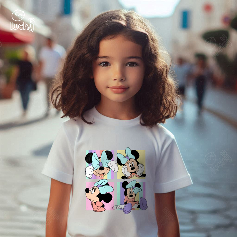 Mini Mouse تيشيرت اطفال قطن باللون الابيض