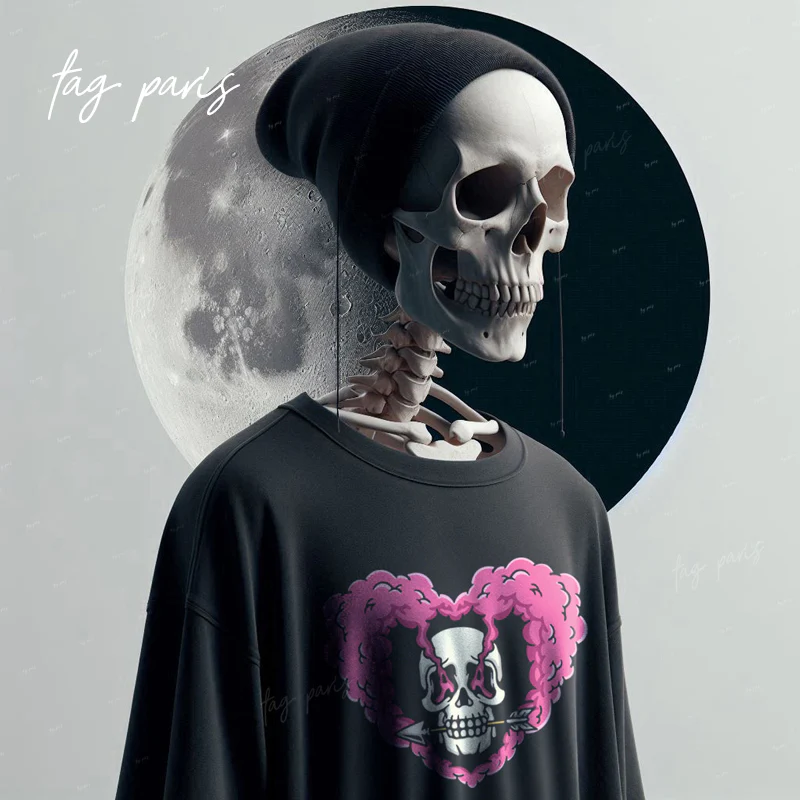 Smoked Heart تيشيرت اوفر سايز