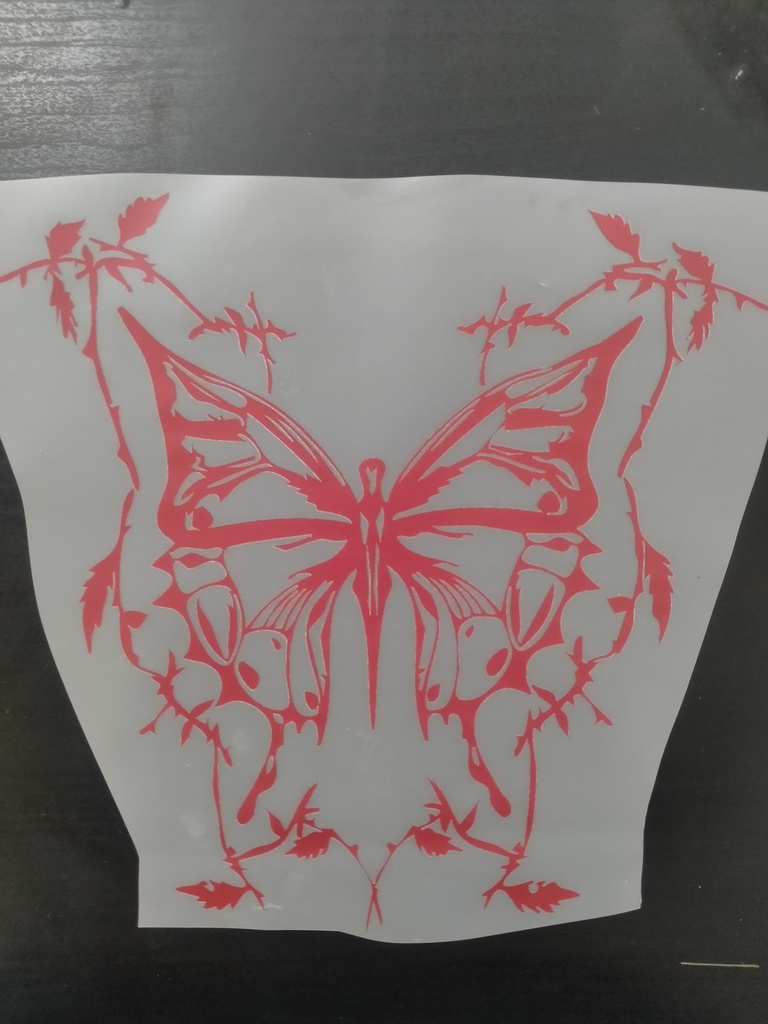 Red Butterfly Print