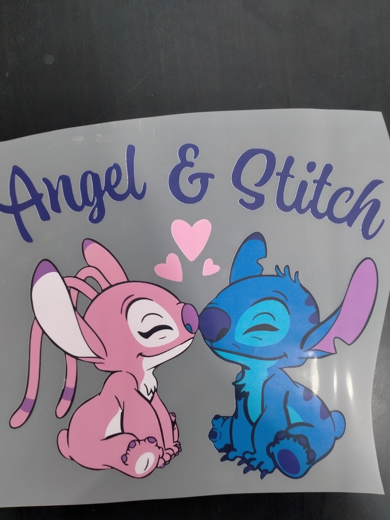Angel &amp; Stitch print