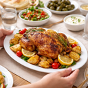 سيرفيس بيضاوي الشكل  مقاس 40 * 25 سم لتقديم الطعام