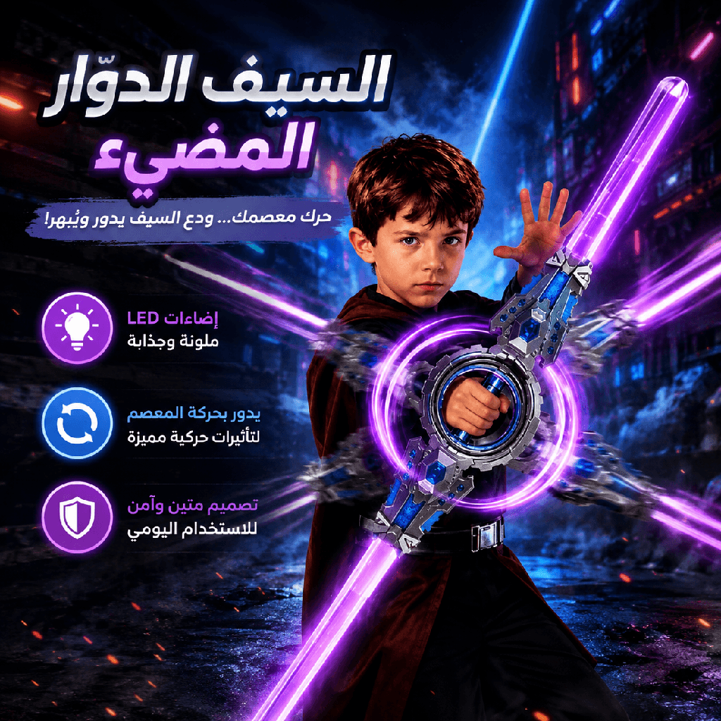 سيف دوّار بإضاءة مؤثرات ضوئية وحركة مذهلة