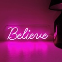 Believe Neon Led Light Sign Art Decor 30*40‎