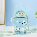 Kids Flask Cute 3D Rabbit Shape with 2 Drinking Options &amp; Strap for Easy Holding 1130 ml