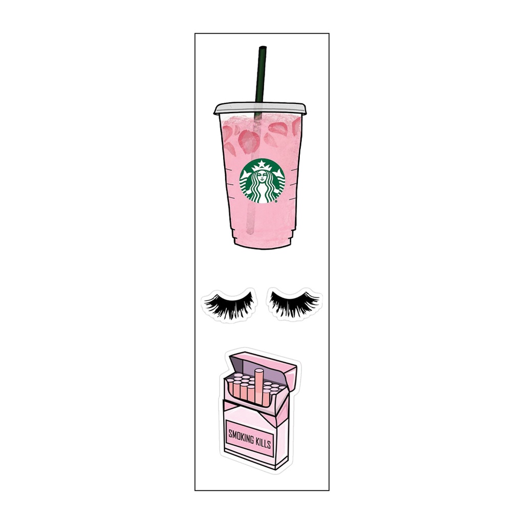 Fashionista Vinyl Sticker Pack Reusable &amp; Waterproof