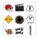Don’t Panic Vinyl Sticker Pack Reusable &amp; Waterproof