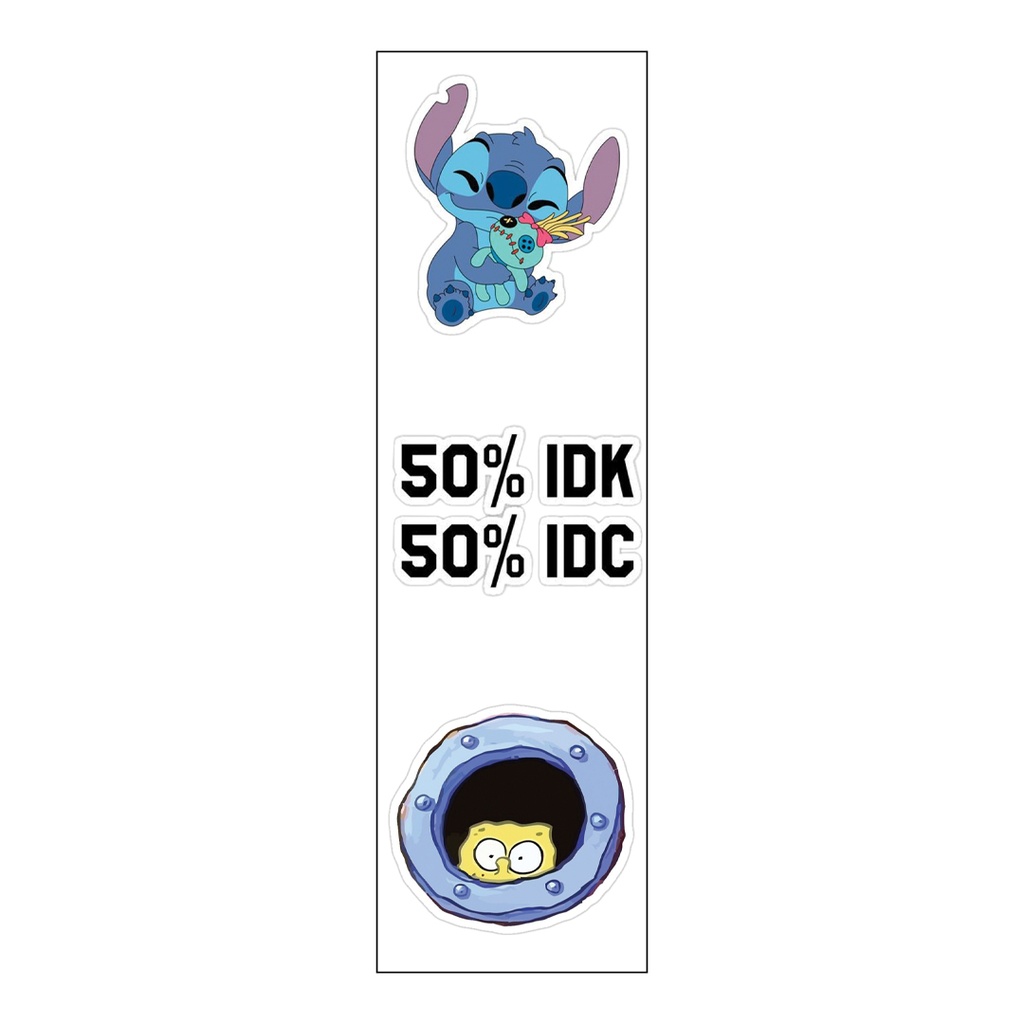 Stitch fans Vinyl Sticker Pack Reusable &amp; Waterproof