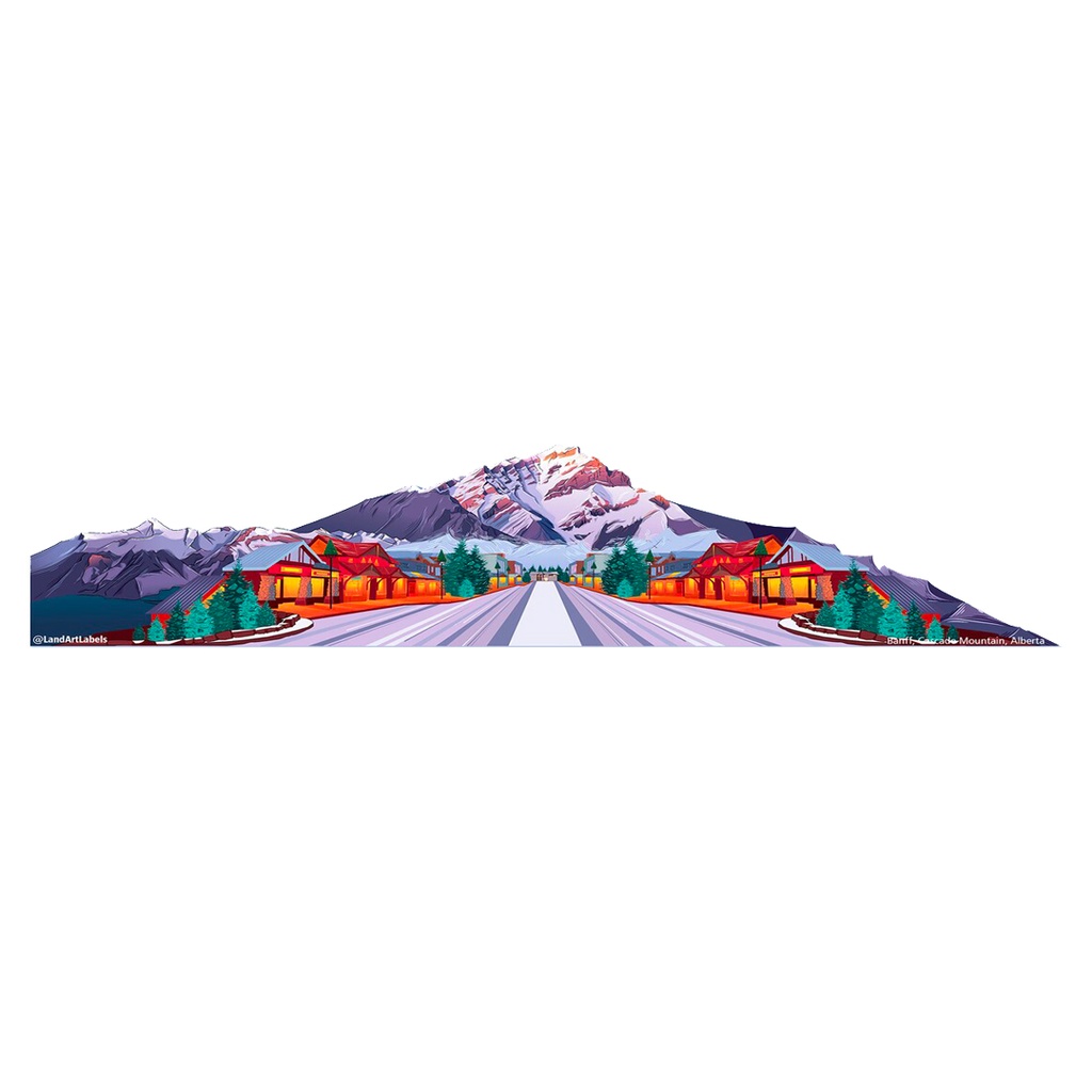 The Alps Mountains Vinyl Sticker Reusable &amp; Waterproof For Water Bottles