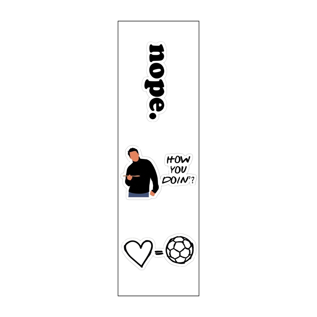 🤍= ⚽️ Vinyl Sticker Pack Reusable &amp; Waterproof