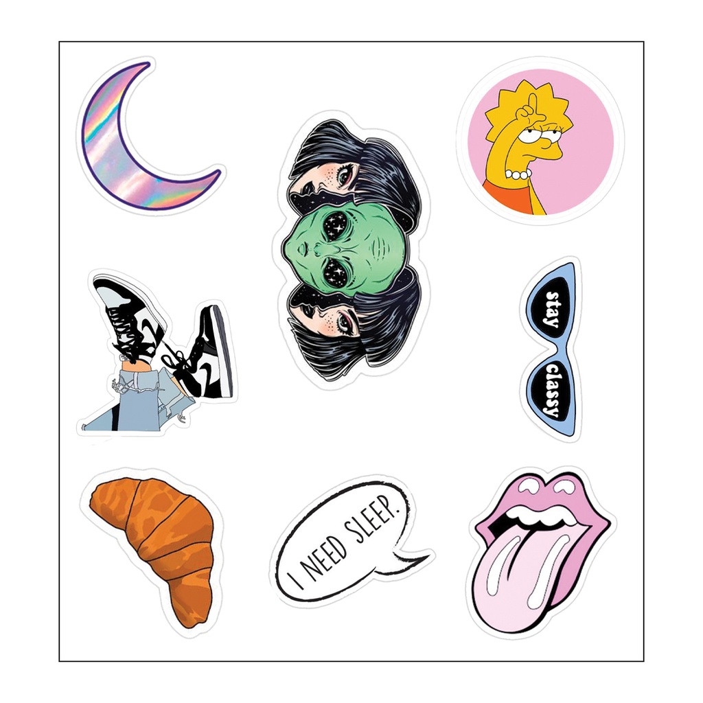 I Need Sleep Vinyl Sticker Pack Reusable &amp; Waterproof