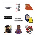 Is Stupidity Your Hobby Vinyl Sticker Pack Reusable &amp; Waterproof