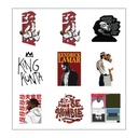 King Kunta Vinyl Sticker Pack Reusable &amp; Waterproof