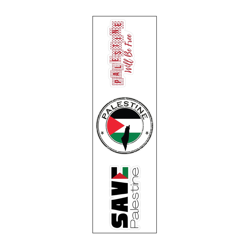 Paslestine Will Be Free Vinyl Sticker Pack Reusable &amp; Waterproof