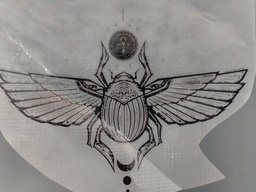 [HH00016446] Winged Scarab Pharaonic  print