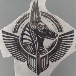[HH00016473] Black Anubis print