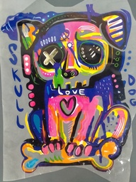 [HH00016534] Skull Dog print