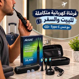 [HH00019963] فرشاة أسنان كهربائية بتقنية الاهتزاز ب 38400 ذبذبة مع 5 أوضاع مقاومة للماء